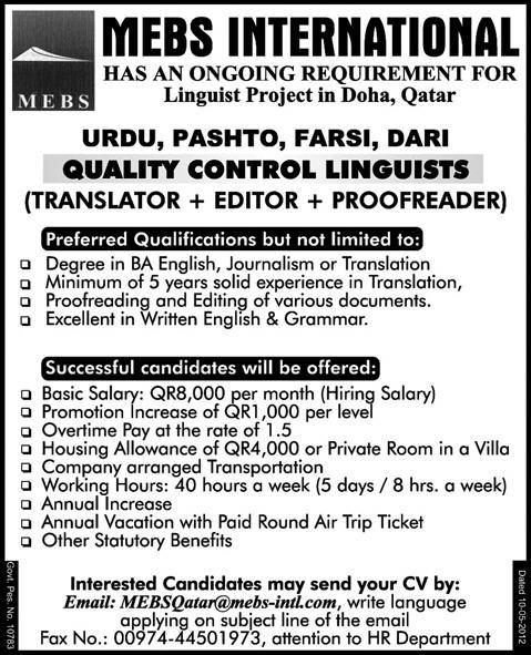 chinese linguist jobs