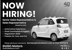 Sales Representative Jobs in GUGO Motors Islamabad 2024 January / February Latest